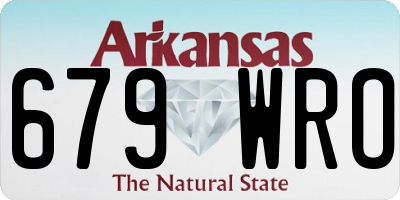 AR license plate 679WRO
