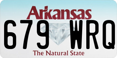 AR license plate 679WRQ
