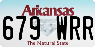 AR license plate 679WRR