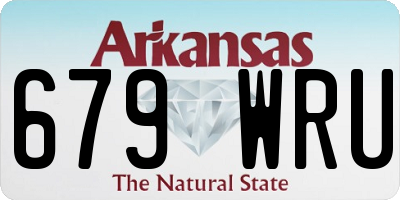AR license plate 679WRU