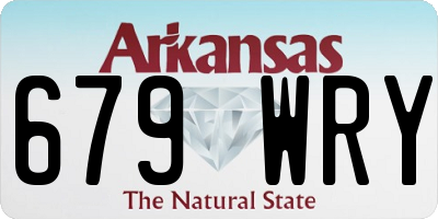 AR license plate 679WRY