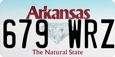 AR license plate 679WRZ