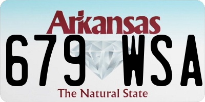 AR license plate 679WSA