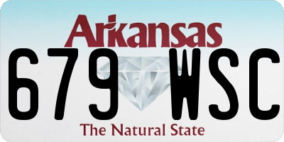 AR license plate 679WSC