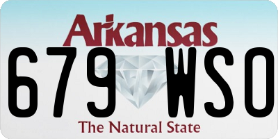 AR license plate 679WSO