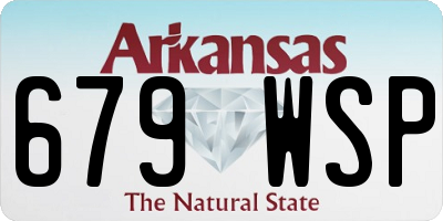 AR license plate 679WSP