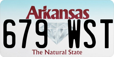AR license plate 679WST