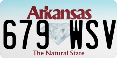 AR license plate 679WSV