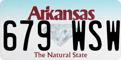 AR license plate 679WSW