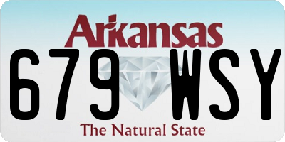 AR license plate 679WSY