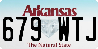 AR license plate 679WTJ