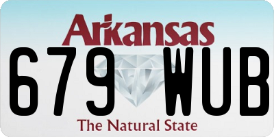 AR license plate 679WUB