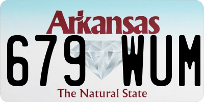 AR license plate 679WUM