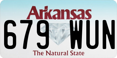AR license plate 679WUN