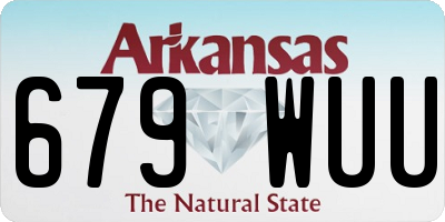 AR license plate 679WUU