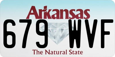 AR license plate 679WVF