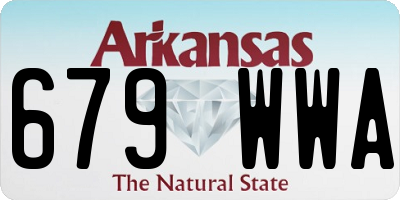 AR license plate 679WWA