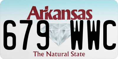 AR license plate 679WWC