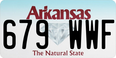 AR license plate 679WWF