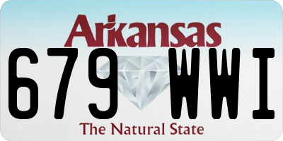 AR license plate 679WWI