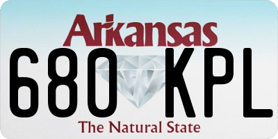 AR license plate 680KPL