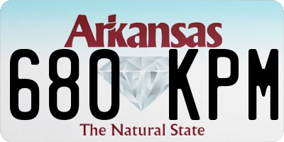 AR license plate 680KPM