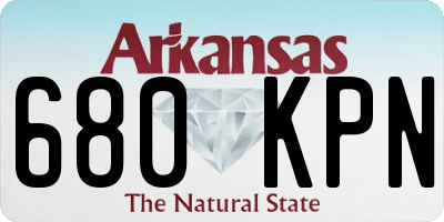 AR license plate 680KPN