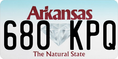 AR license plate 680KPQ