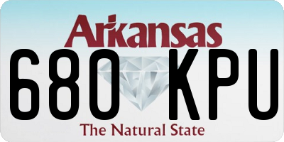 AR license plate 680KPU