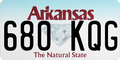 AR license plate 680KQG