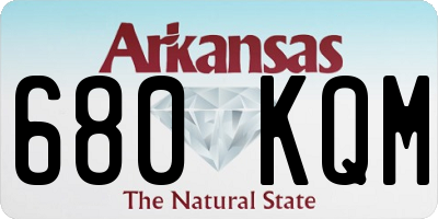 AR license plate 680KQM
