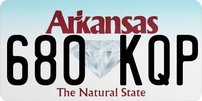 AR license plate 680KQP