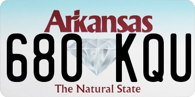 AR license plate 680KQU