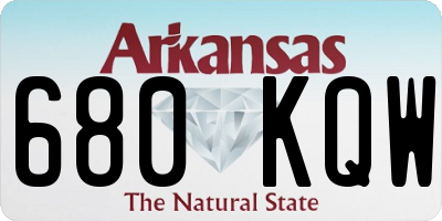 AR license plate 680KQW
