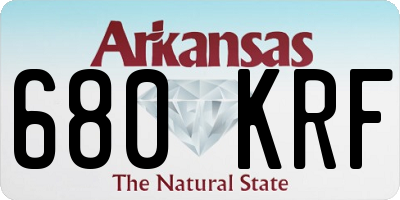 AR license plate 680KRF