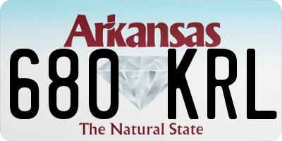 AR license plate 680KRL