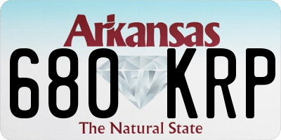 AR license plate 680KRP