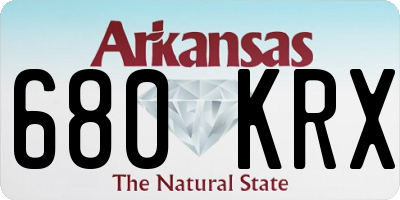 AR license plate 680KRX