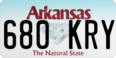 AR license plate 680KRY