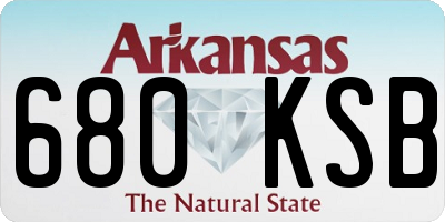 AR license plate 680KSB