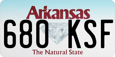 AR license plate 680KSF