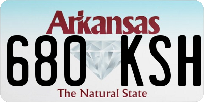 AR license plate 680KSH