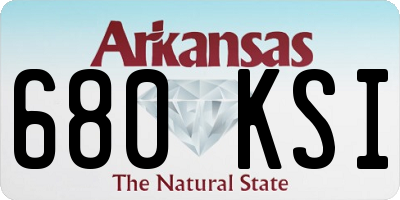 AR license plate 680KSI