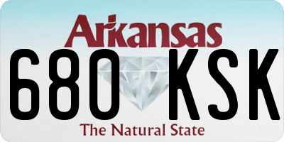 AR license plate 680KSK