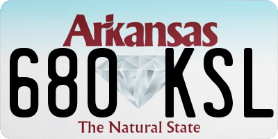 AR license plate 680KSL