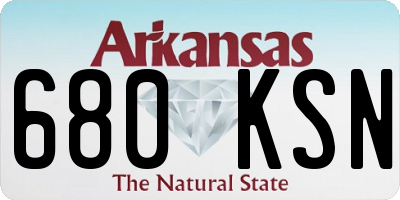 AR license plate 680KSN