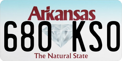 AR license plate 680KSO