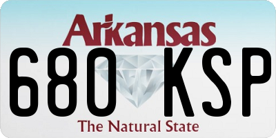 AR license plate 680KSP