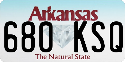 AR license plate 680KSQ