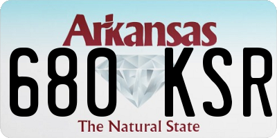 AR license plate 680KSR